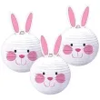 lampion papierowy zajaczek wielkanocny amscan 24 cm 3 szt