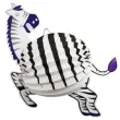 lampion papierowy zebra