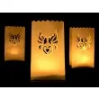 lampion torebki na swiece golabki i serce bialy partydeco 10 szt