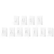 lampion torebki na swiece just married bialy partydeco 11 szt