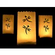 lampion torebki na swiece motyle bialy partydeco 10 szt