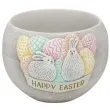 lampion wielkanocna kula happy easter szara bartek candles 120 mm