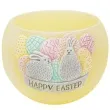 lampion wielkanocna kula happy easter zolty bartek candles 120 mm