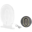 lampka dekoracyjna cyfra 0 neon led bialy partydeco 50 cm
