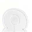 lampka dekoracyjna cyfra 8 neon led bialy partydeco 50 cm
