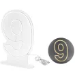 lampka dekoracyjna cyfra 9 neon led bialy partydeco 50 cm