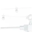 lampki dekoracyjne zarowki led biale partydeco 5m