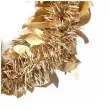 lancuch choinkowy mat z listkami zloty arpex 6 cm 2 m