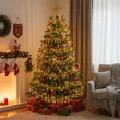 lancuch choinkowy zlote gwiazdki arpex 270 cm