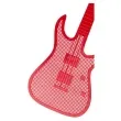 lapka na muchy gitara czerwony ootb 1 szt