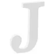 litera drewniana j biala partydeco