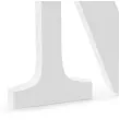 litera drewniana m biala partydeco