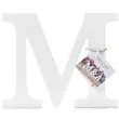 litera drewniana m biala partydeco