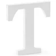 litera drewniana t biala partydeco 17 5x20 cm