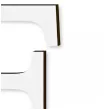 litera laminowana times e bialy rozm m 88x130 mm