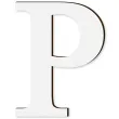 litera laminowana times p bialy rozm m 77x100 mm