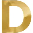 litera lustrzana d zloty partydeco 55x60 cm
