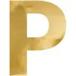 litera lustrzana p zloty partydeco 45x60 cm
