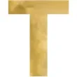 litera lustrzana t zloty partydeco 48x60 cm