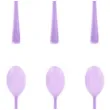 lyzki plastikowe classic fioletowe partypal 10 szt