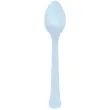 lyzki plastikowe clear sky blekitny amscan 16 8 cm 24 szt