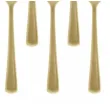 lyzki plastikowe dlugie zloto antyczne partypal 10 szt