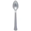 lyzki plastikowe graphite srebrny amscan 16 8 cm 24 szt