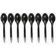 lyzki plastikowe wielorazowe arpex czarny 18 cm 8 szt