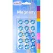 magnesy classic niebieski 15 mm 15 szt