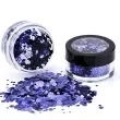 make up party brokat metalizowany gruby fioletowy paint glow