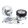 make up party brokat metalizowany gruby srebrny paint glow