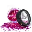 make up party brokat opalizujacy gruby fuksja paint glow
