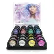 make up party brokat opalizujacy gruby fuksja paint glow