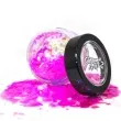 make up party brokat opalizujacy gruby rozowy paint glow
