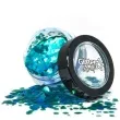 make up party brokat opalizujacy gruby turkusowy paint glow