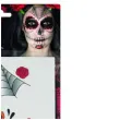 make up party day of the dead smiffys zestaw