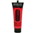make up party farba do makijazu uv czerwony neon paintglow 13 ml