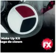 make up party halloween klaun morderca smiffys zestaw