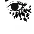 make up party krysztalki na twarz czarny partydeco