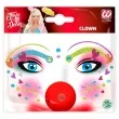 make up party naklejki na twarz klaun wielokolorowy widmann