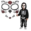 make up party naklejki na twarz los muertos czarno czerwone arpex