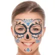 make up party naklejki na twarz los muertos czarno niebieskie arpex