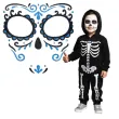 make up party naklejki na twarz los muertos czarno niebieskie arpex