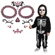 make up party naklejki na twarz los muertos czarno rozowe arpex
