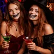 makijaz do stroju na halloween dia dde los muertos tatuaze zmywalne sztuczne zeby czaszka make up
