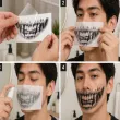 makijaz do stroju na halloween dia dde los muertos tatuaze zmywalne sztuczne zeby czaszka make up