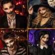 makijaz do stroju na halloween dia dde los muertos tatuaze zmywalne sztuczne zeby czaszka make up