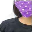 maseczka bawelniana dots adult na gumce fioletowa