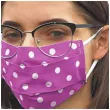 maseczka bawelniana dots adult na gumce fuksja