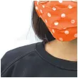 maseczka bawelniana dots adult na gumce pomaranczowa
